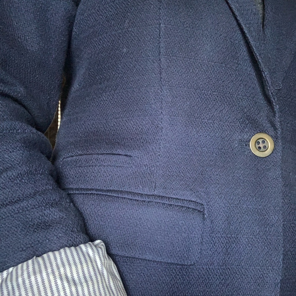 Deep/dark blue blazer -FITS LIKE SMALL